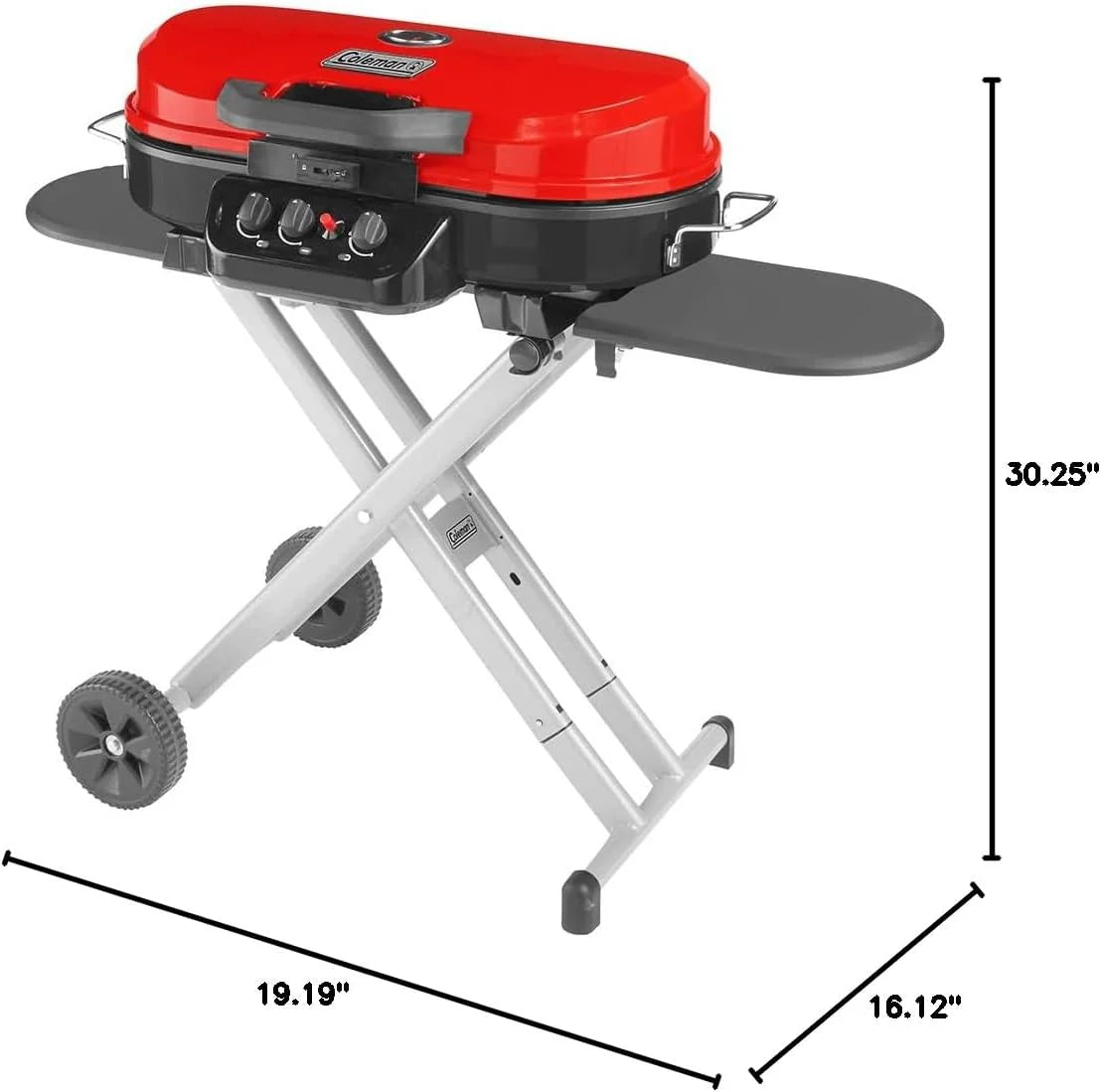 04e31353bc1ca66264a5255d9a51a4390ae2f45fcab5b64331f1f38a89b696d5 Grill - Portable Stand-up Propane, Featuring 3 Adjustable Burners and Instastart Ignition - 20, 000 Btus of Power for Outdoor Cooking