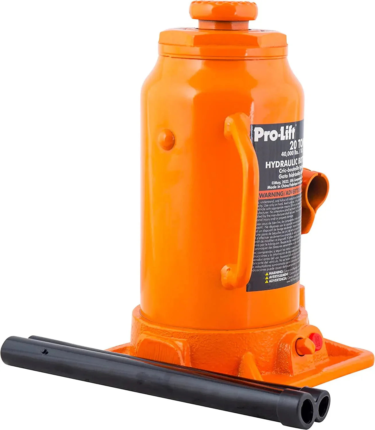 05d164defc99f677d42bcc0d0fa4fe103897cc608b5243ab82a361aff5240192 Bottle Jack - 20 Ton Hydraulic - Portable Car Jack 40000 Lbs Capacity with Pump Handle for Car Sedans SUV