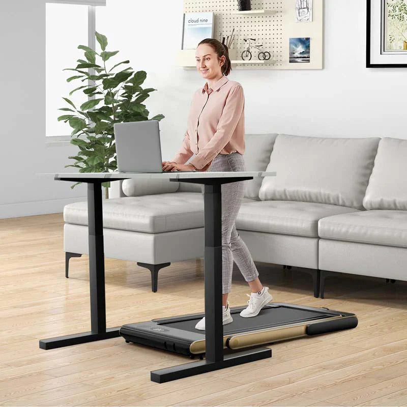 070f89f4281744941d30576cf540b96c04fbbf9b484d2a7ebe317ce032186f5e Treadmill - 2.5HP 2-in-1 Folding Under Desk, Featuring Speaker APP Remote Control - Portable Walking Jogging Machine for Home Gym Office