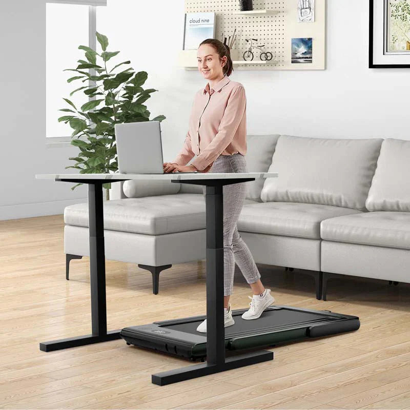 1333934ea888beade0a91c0f762cd32e7293635ffa6927e060f9333a58478902 Treadmill - 2.5HP 2-in-1 Folding Under Desk, Featuring Speaker APP Remote Control - Portable Walking Jogging Machine for Home Gym Office