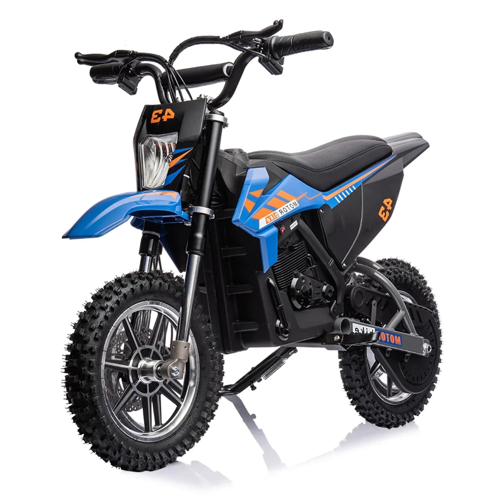 161027904acd47a281dc64b1cd4e71813d10f7c4dea4c63c454cb55ed9ffe66d 36V dla dzieci elektryczny Dirt rower, 36V, 350W, 15.5MPH, LED, 175lb maks niebieski
