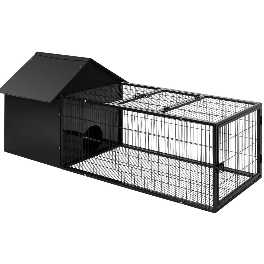 1787378057_IM3gt1S3 Hutch, metal Rabbit, W/run i Secure Locks I.dla zwierzat