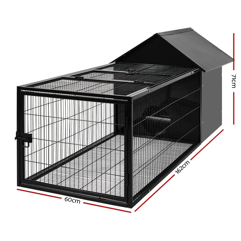 1787378062_ySj27bZL Hutch, metal Rabbit, W/run i Secure Locks I.dla zwierzat