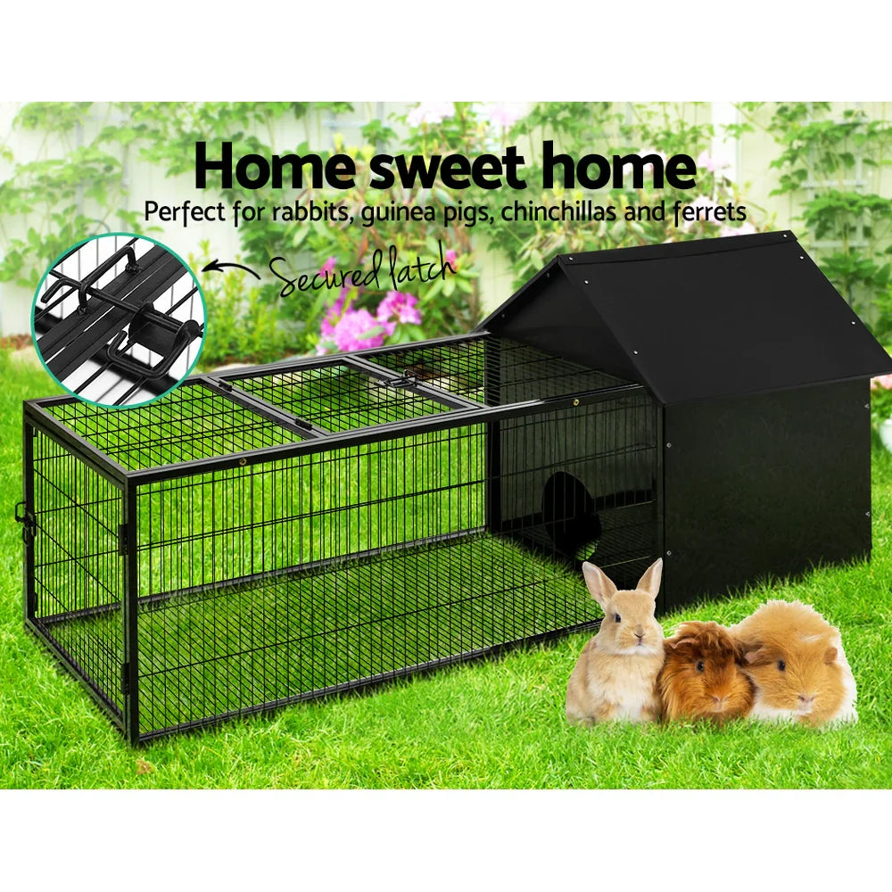 1787378065_Bd7NZnSL Hutch, metal Rabbit, W/run i Secure Locks I.dla zwierzat