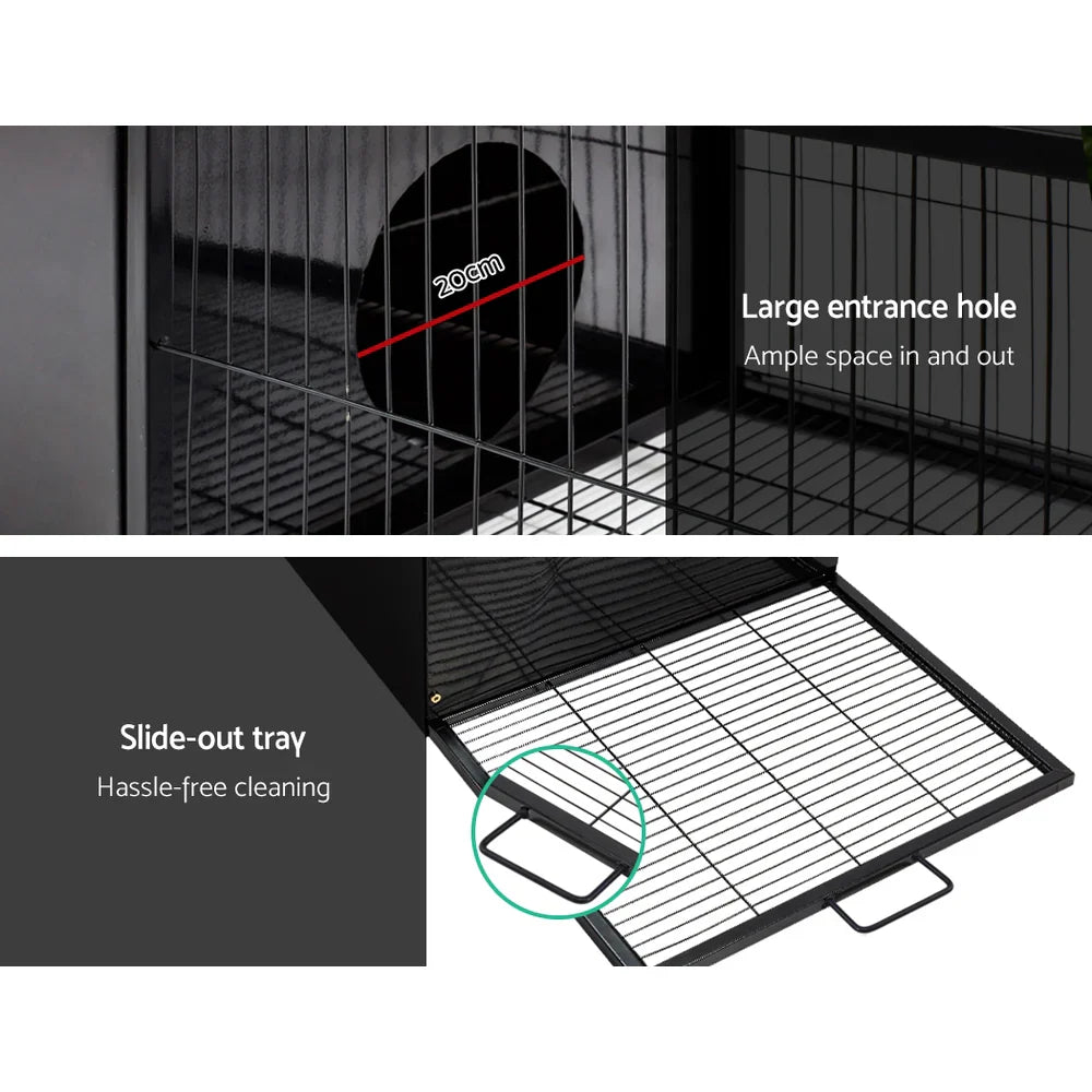 1787378077_692PYgux Hutch, metal Rabbit, W/run i Secure Locks I.dla zwierzat