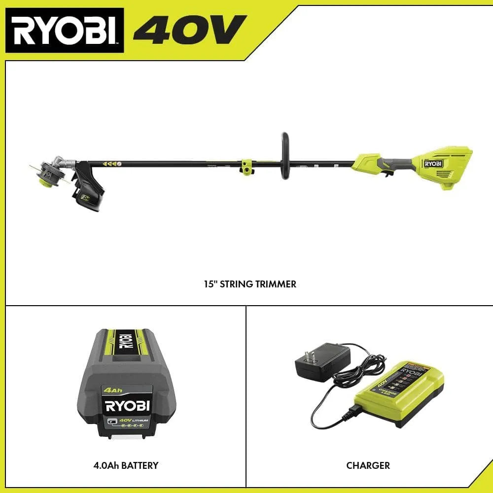 1787380682_1cSQsYWp String Trimmer - 40V 15 in. Expand-it Cordless Battery Attachment Capable - Featuring 4.0 Ah Battery and Charger