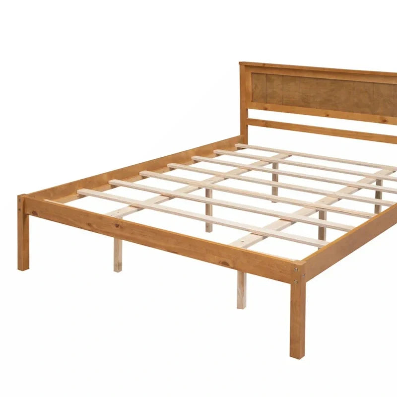 1787381327_DukU4m0B Platform lozko, Queen, rama z Headboard i drewniany Slat Support