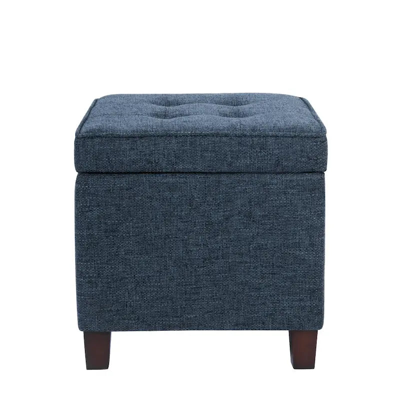 1787382934_qmVh4D9A Niebieski Woven tkanina magazynowy Ottoman, 18-cali Square Tray Top