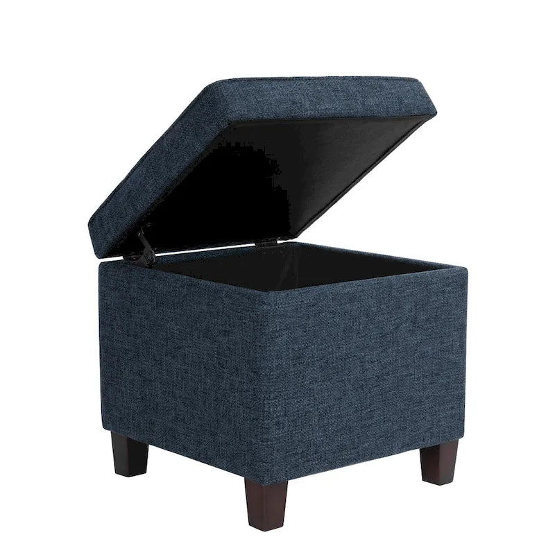 1787382937_TeRhliVp Niebieski Woven tkanina magazynowy Ottoman, 18-cali Square Tray Top