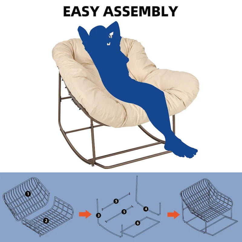 1787383291_9nJGYtf3 Oversized zewnętrzny Papasan Rocking z Cushion krzeslo, tarasowy Basket krzeslo