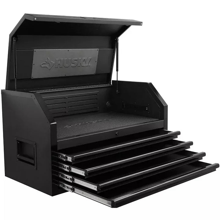 Narzędzie Chest, Industrial 41 w. W X 21.5 w. D 4-DRAWER Top, w Matte czarny