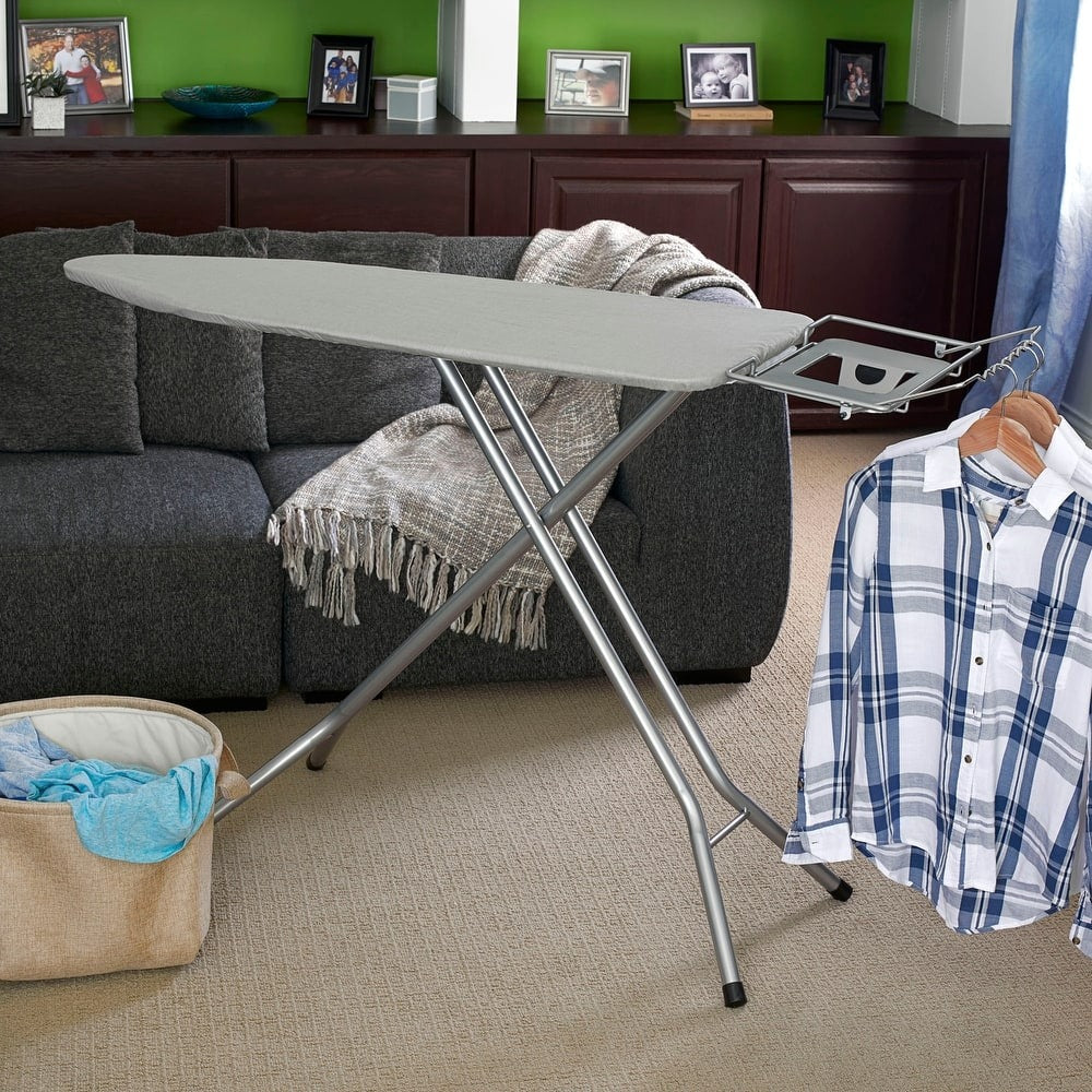 Household Essentials szeroki stal Top Ironing Board z Fixed żelazko Rest