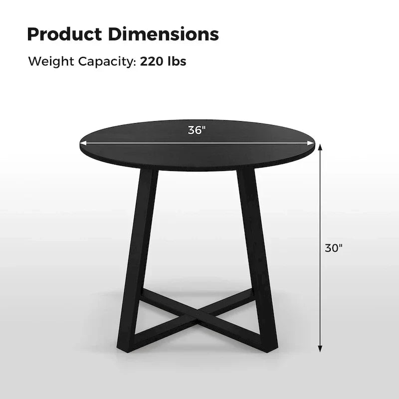 1787387144_74xlL1KB 36-cali okrągły lite drewno stol jadalniany, do 4 z Pedestal podstawa