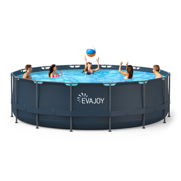Plywacki basen, 16ft X 48w metal rama, zestaw, okrągły basen naziemny zestaw