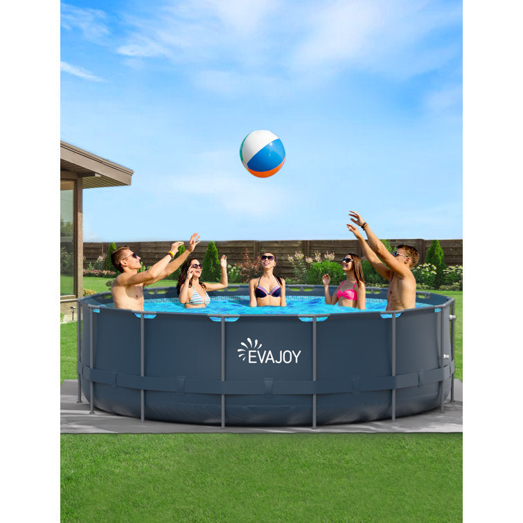 Plywacki basen, 16ft X 48w metal rama, zestaw, okrągły basen naziemny zestaw