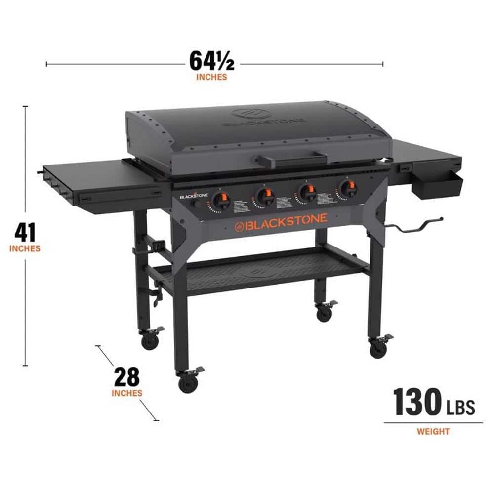 1787391398_swl24Gmj 4-palnik Liquid propanowy zewnętrzny Griddle z Hood w czarny