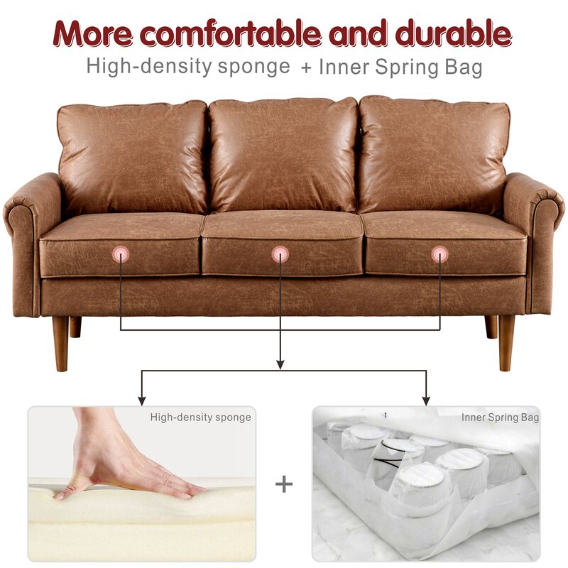 74.01-cali Rolled Arm sofa
