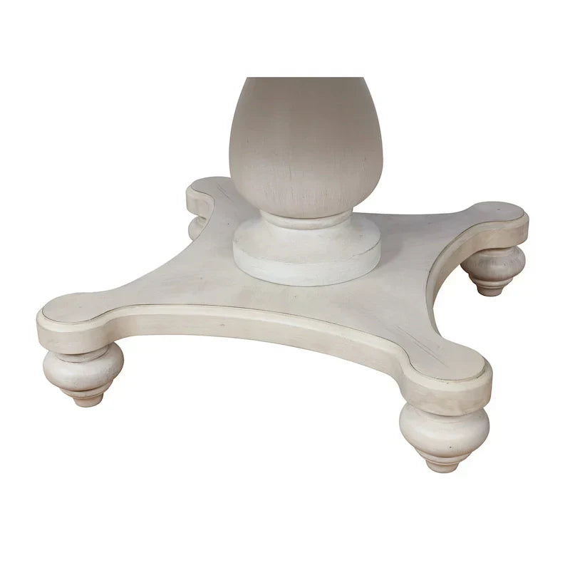 1787393304_OcCvKx9S 7-elementowy okrągły jadalniany zestaw, Traditional Two-tone Pedestal stol z 6 krzesla