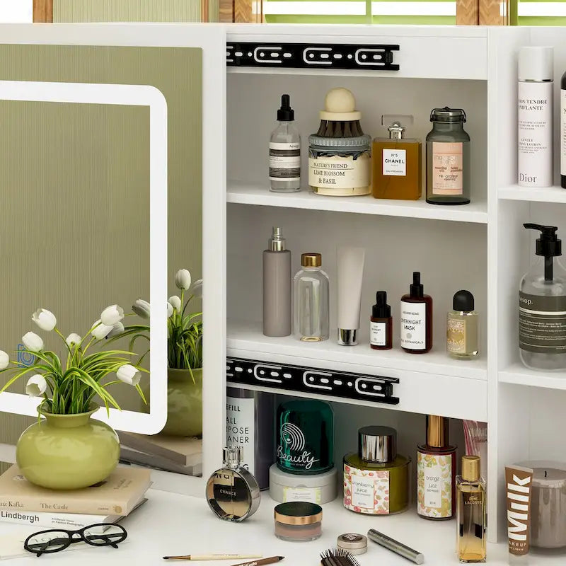 1787394433_M1CVaytT Vanity, 39.4-cali Makeup, zestaw z Stool i Touch światło Mirror