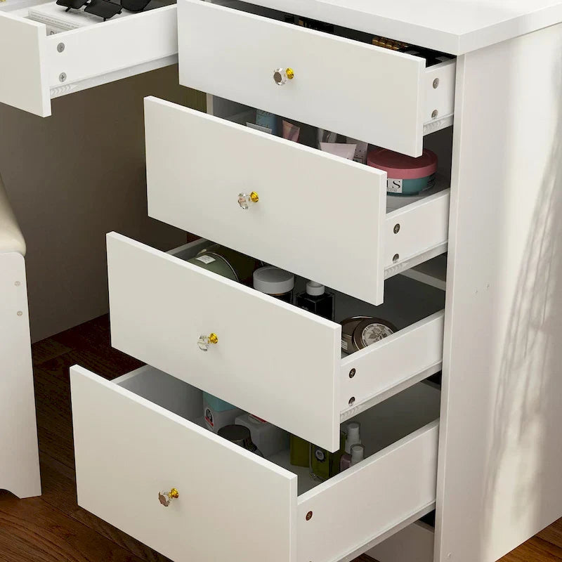 1787394439_ALjR6qel Vanity, 39.4-cali Makeup, zestaw z Stool i Touch światło Mirror