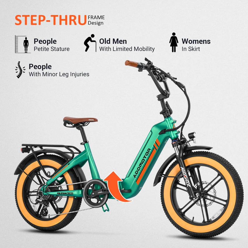 1787396159_0VqbqVdx Electric Bike - 2025, Designed for Adults - 750W Folding Electric Bike, 20-inch Step-thru Strong Frame Fat Tire M-160 Electric Bicycle 100 Mi Long Range