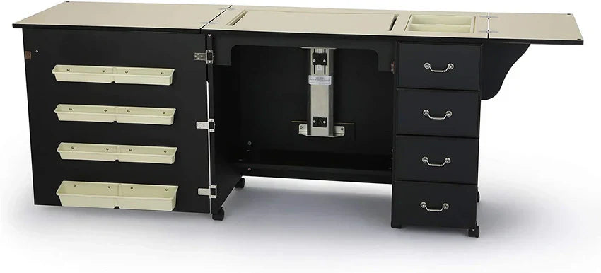 1787396257_0JTFdPr4 Sewing Cabinet - 2025 353 Norma Jean, Designed for Sturdy Sewing - Cutting, Quilting, And Crafting with Storage and Airlift, Black Finish