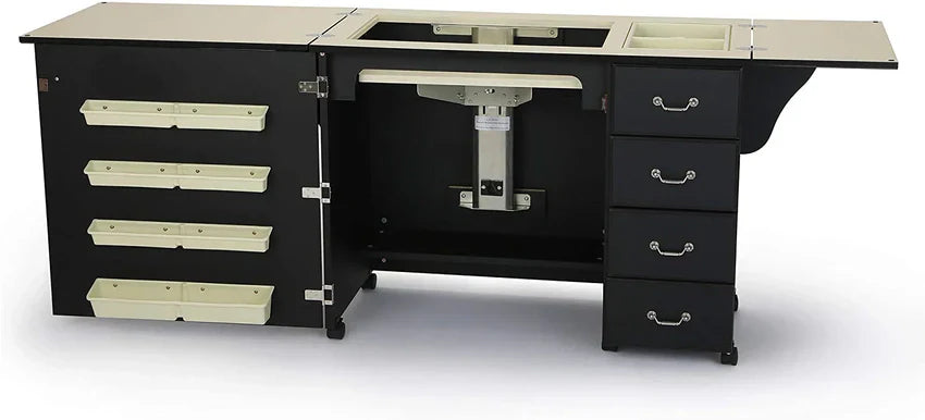 1787396263_vdXSK81J Sewing Cabinet - 2025 353 Norma Jean, Designed for Sturdy Sewing - Cutting, Quilting, And Crafting with Storage and Airlift, Black Finish