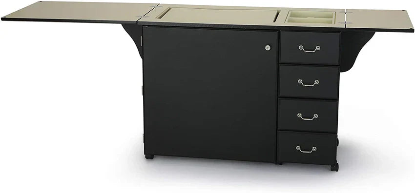 1787396266_IQeyvRQy Sewing Cabinet - 2025 353 Norma Jean, Designed for Sturdy Sewing - Cutting, Quilting, And Crafting with Storage and Airlift, Black Finish