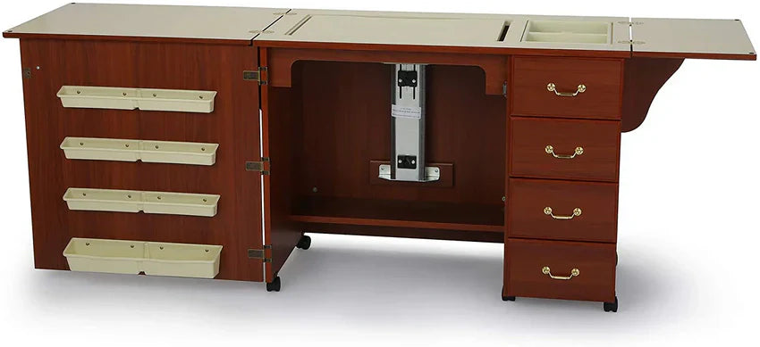 1787396270_GS1OwQB1 Sewing Cabinet - 2025 353 Norma Jean, Designed for Sturdy Sewing - Cutting, Quilting, And Crafting with Storage and Airlift, Black Finish