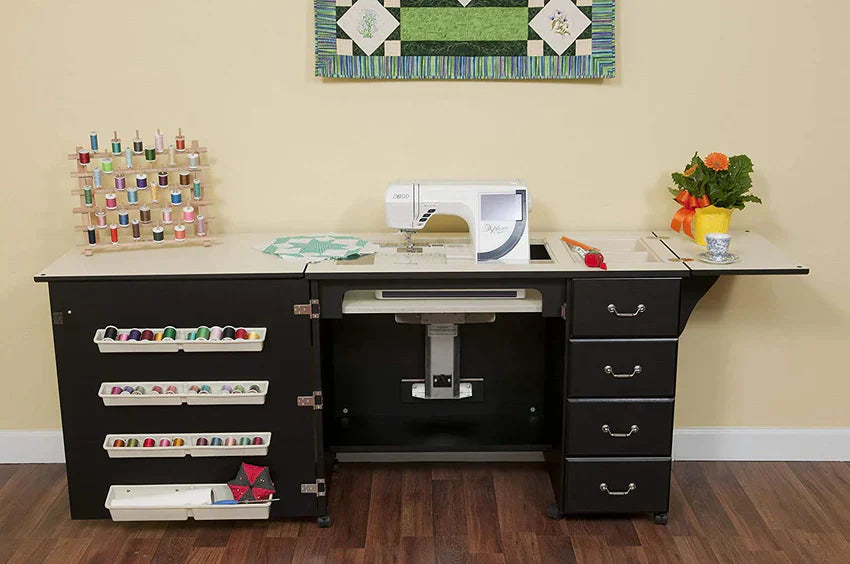 1787396279_5hXmALRt Sewing Cabinet - 2025 353 Norma Jean, Designed for Sturdy Sewing - Cutting, Quilting, And Crafting with Storage and Airlift, Black Finish