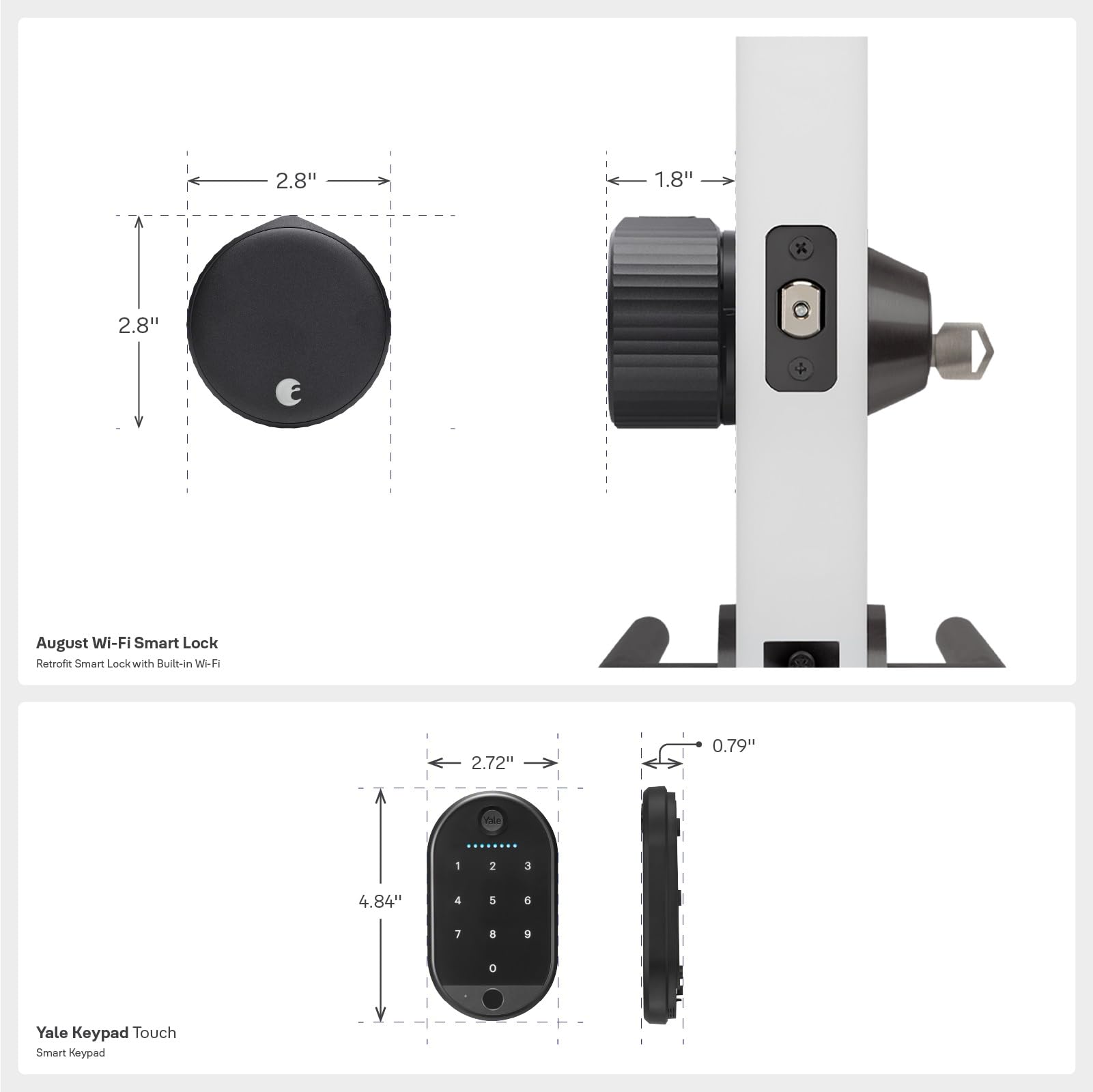 1787398139_rum6bcrC August Wi-Fi z Keypad Touch smart Lock, czarny