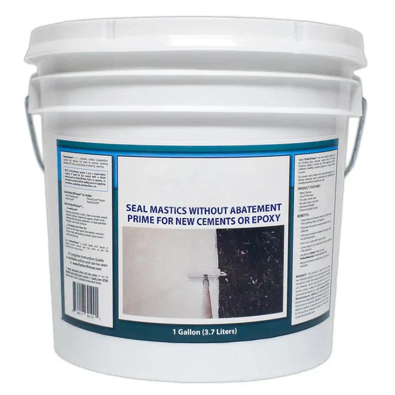 1787401123_KwgxCe3O The Only Encapsulant That Seals Non-friable Black Mastic and Primes for Paint, Featuring Epoxy, Tile, Leveling Cements, And More. 1 Gallon (Light Grey)