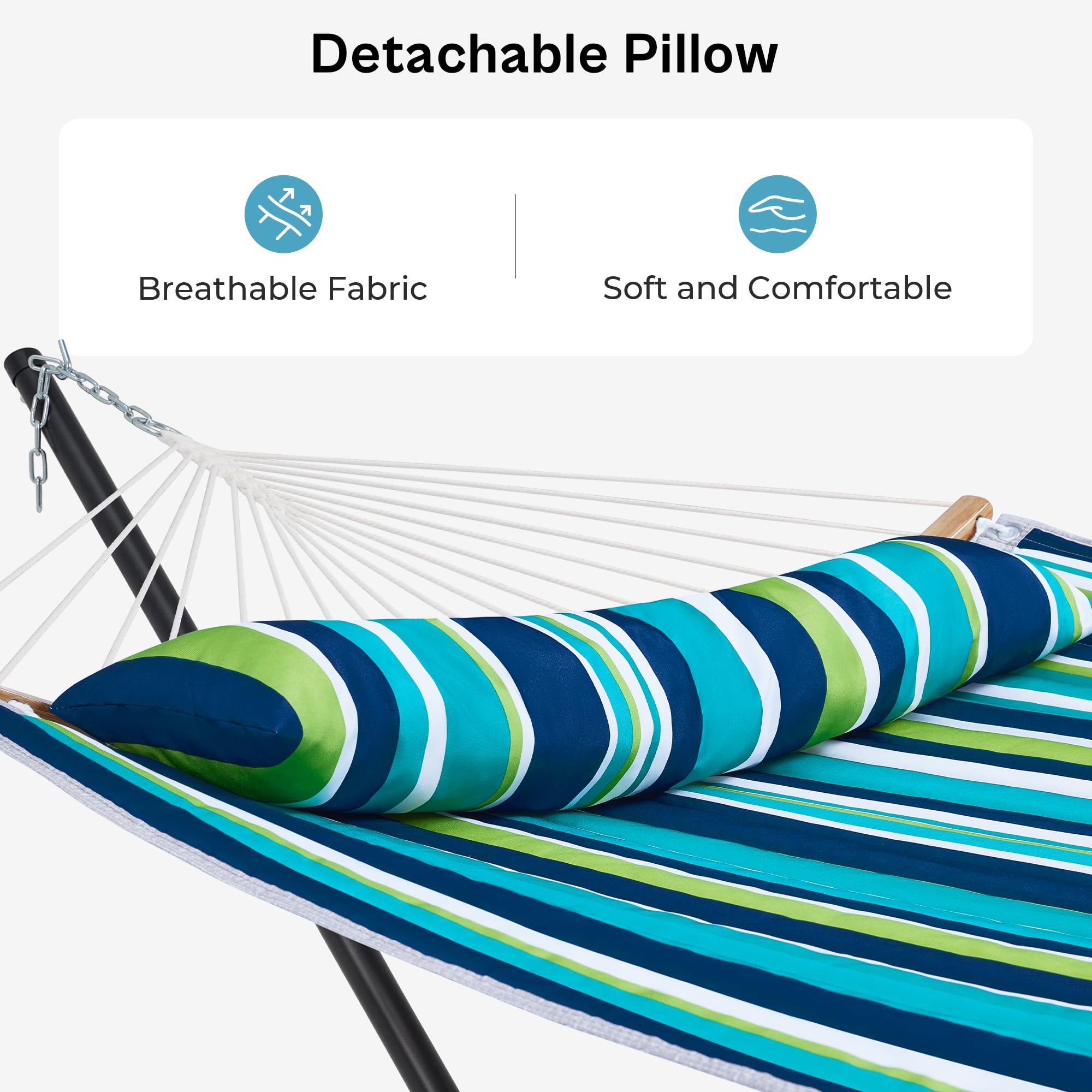 1787401763_A5GPchA1 Hammock stojak, wzmocniony 2 osobowy Cotton Hammock
