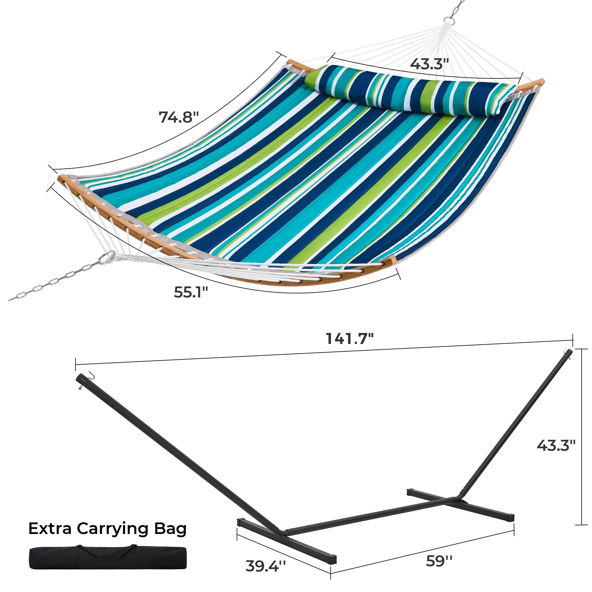 1787401779_s2X6e7Hg Hammock stojak, wzmocniony 2 osobowy Cotton Hammock