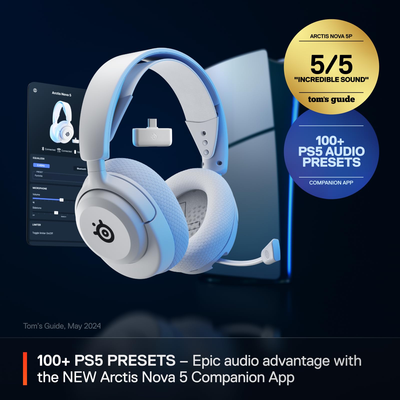 Arctis 5P bezprzewodowy gamingowy Headset, biały