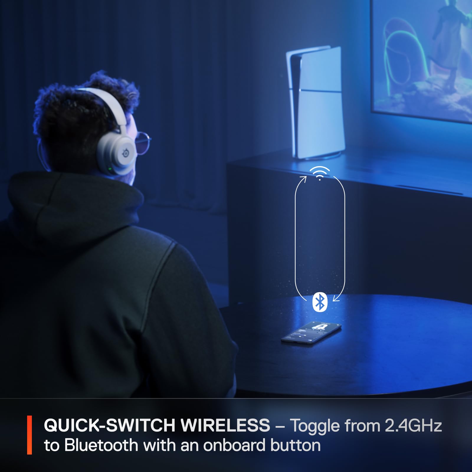 Arctis 5P bezprzewodowy gamingowy Headset, biały