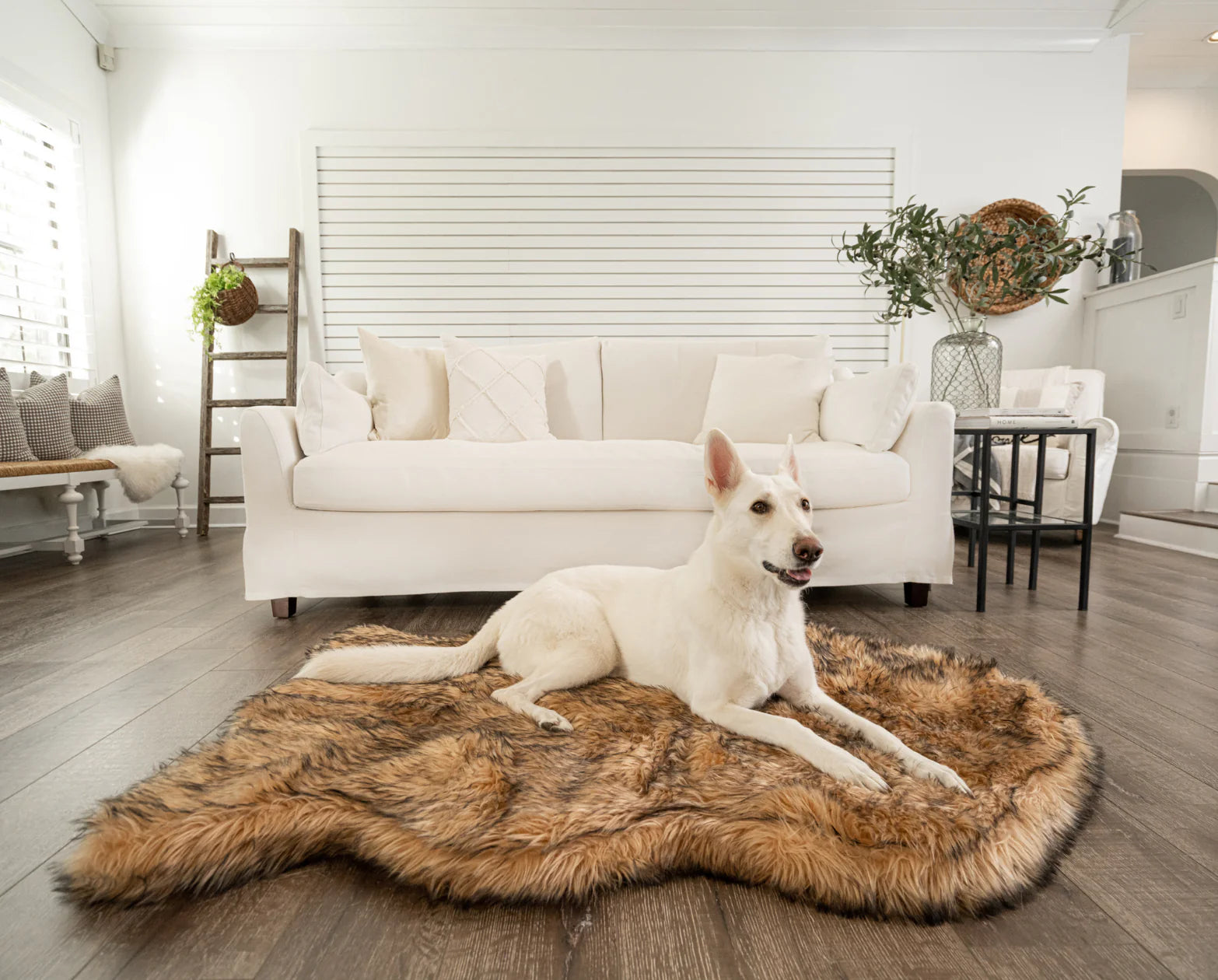 1787405979_dXnUqX2m Dla psa lozko, Faux Fur Orthopedic, pokrowiec, Curve Sable Tan (lozko Not w zestawie)