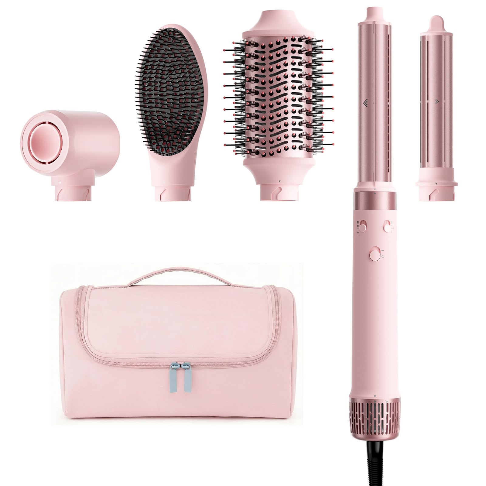 1787410010_51jA2ujs Włosów suszarka, podwójny Voltage, Brush, 5 w 1 goracy powietrza Styler