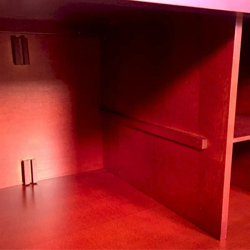 Louis domowy Mahogany lite drewno Entryway lawka z 8 Shoe Cubbies