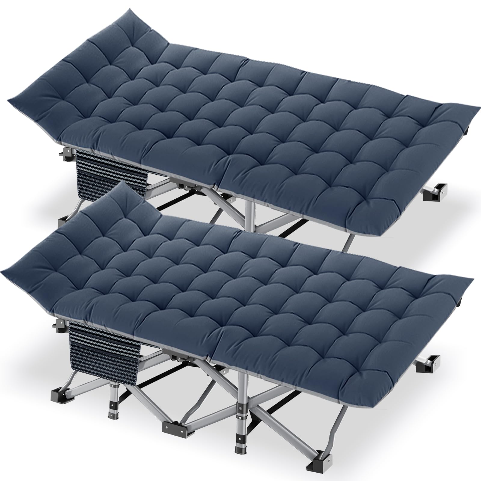 1787420500_JCdBiUv7 Składany kempingowy Cot materac, 2 pakiet wzmocniony