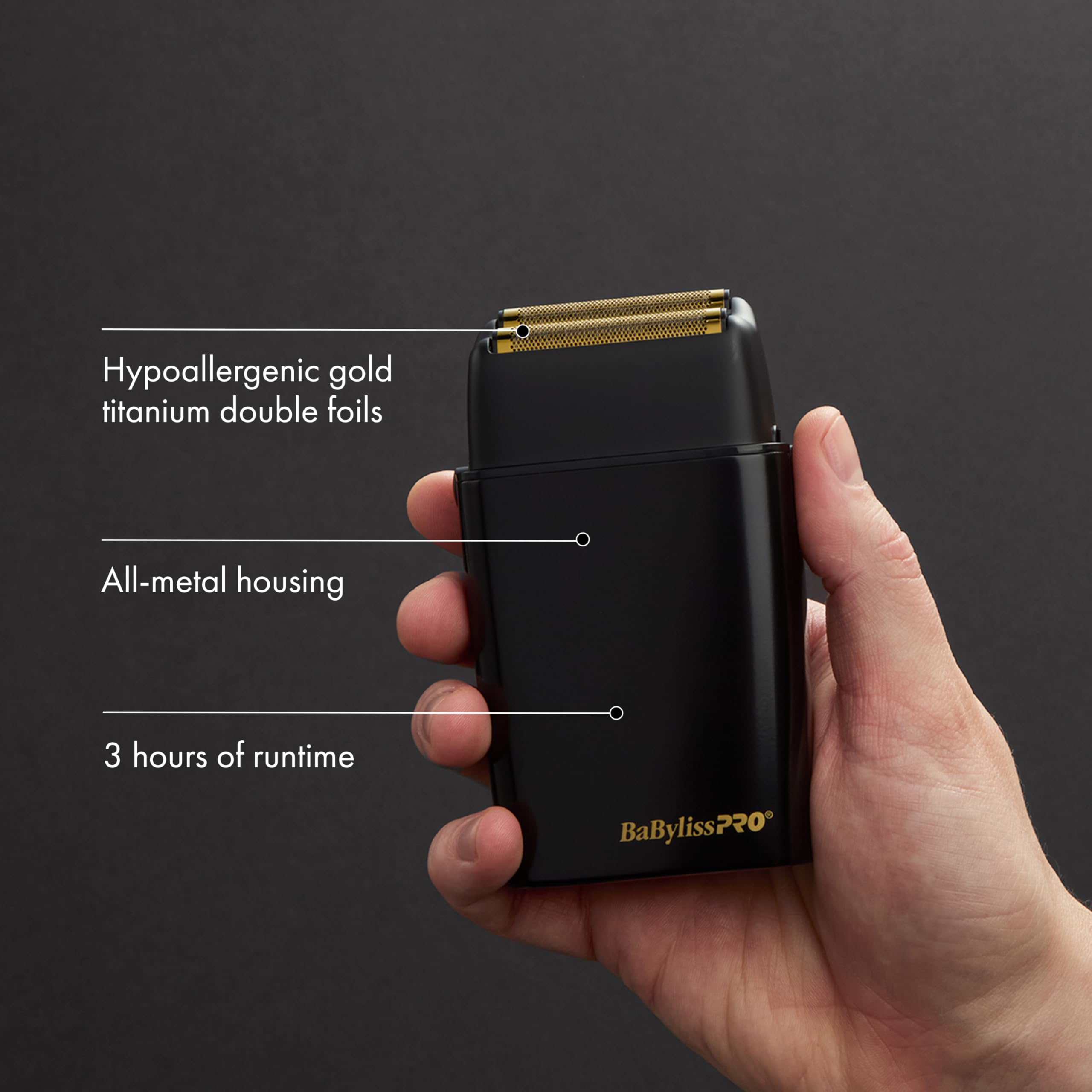Metalfx podwójny Foil Shaver, przenośny elektryczny