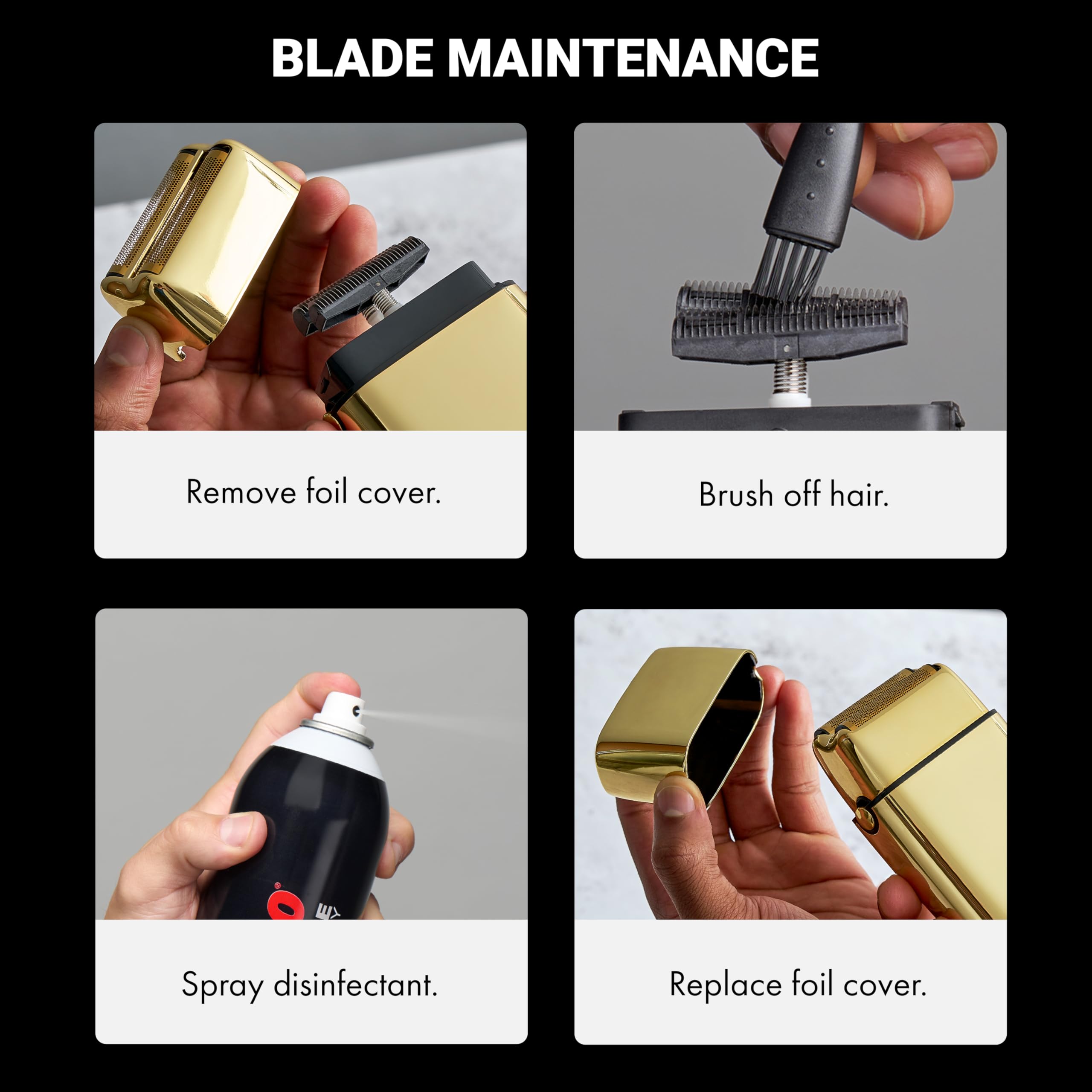 Metalfx podwójny Foil Shaver, przenośny elektryczny
