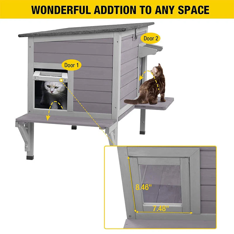 1787425701_VyNNBw8i Drewniany Heated dla kota domek AIR91-IN-HP z zdejmowany Heating podkładka