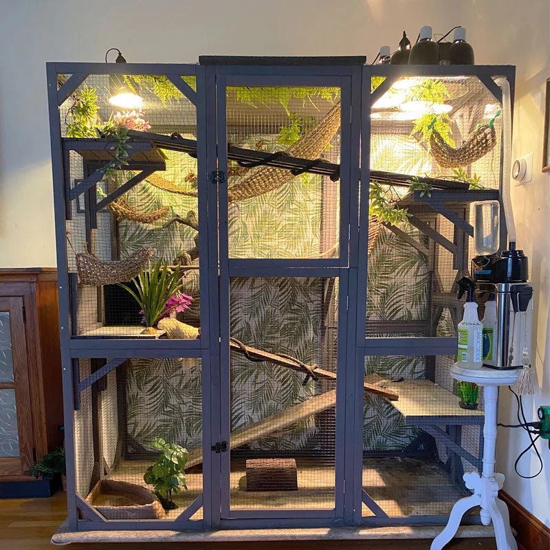 1787426038_WxofEoy1 Zewnętrzny Enclosure AIR37 z 71.1L PET Enclosure do Chameleon, Lizards, Iguanas