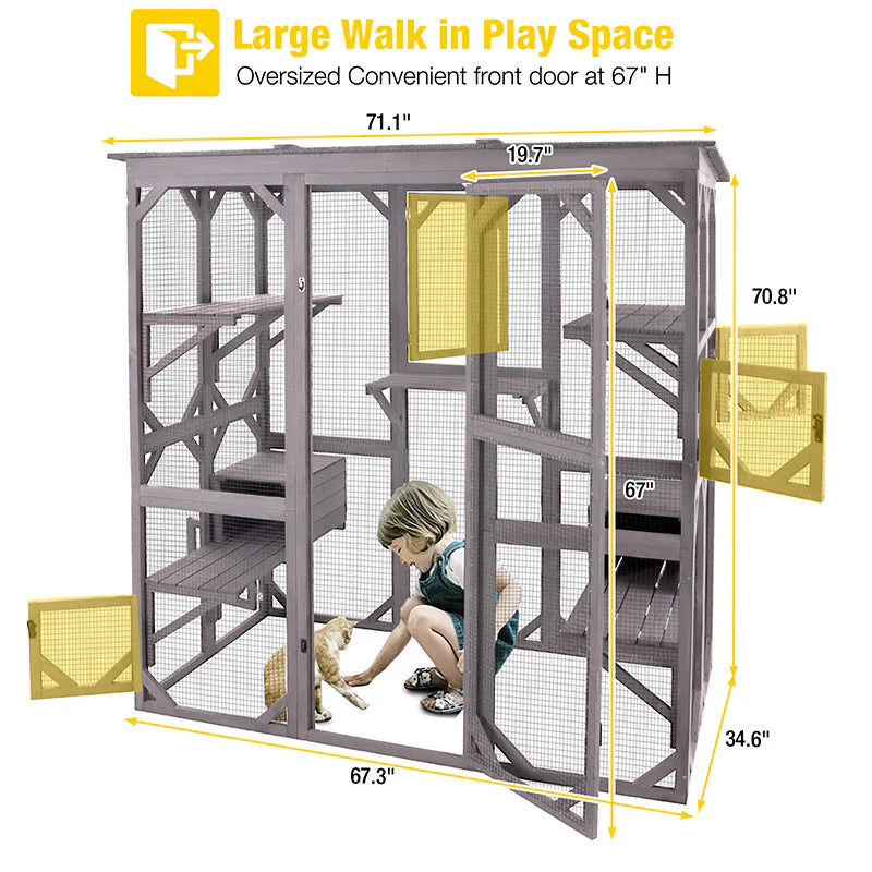 1787426049_jHraIJSD Zewnętrzny Enclosure AIR37 z 71.1L PET Enclosure do Chameleon, Lizards, Iguanas