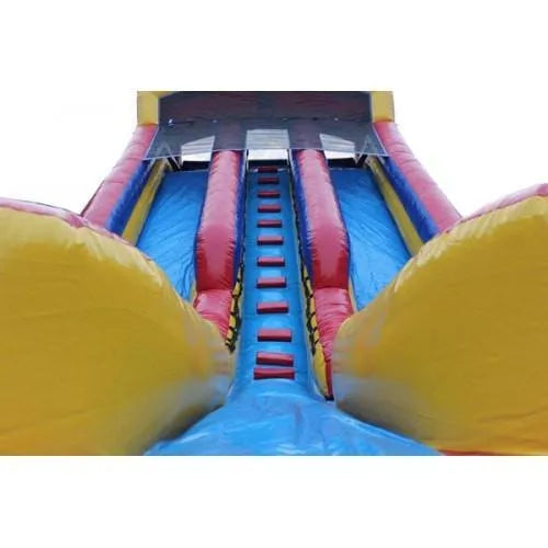 1787428028_4h78awPA 20ft wysoki podwójny Lane Inflatable wody zjezdzalnia z basen Wetdry