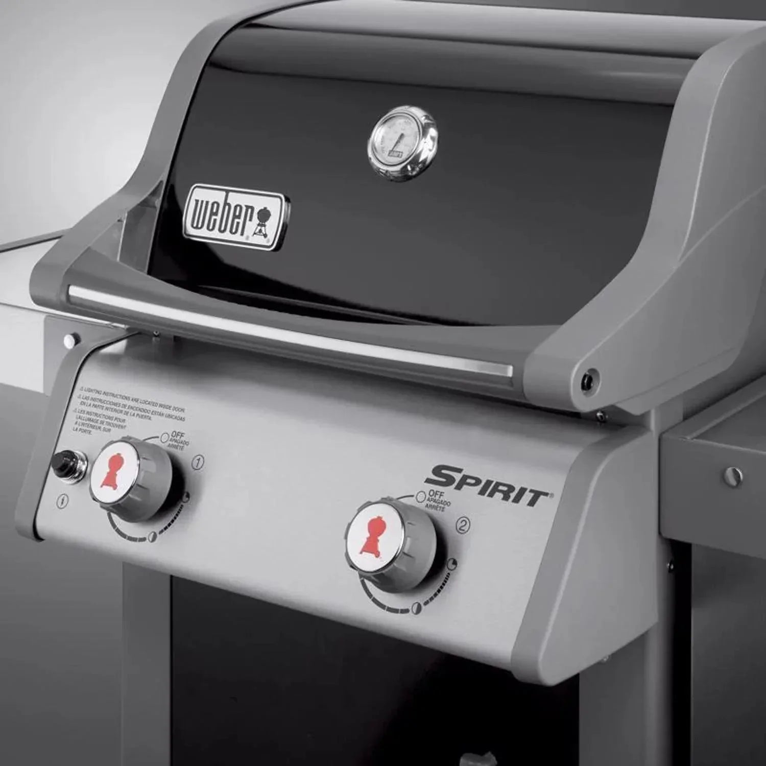 1787430342_xbGCtmi7 Spirit E-210 podwójny palnik Liquefied grill propanowy, czarny