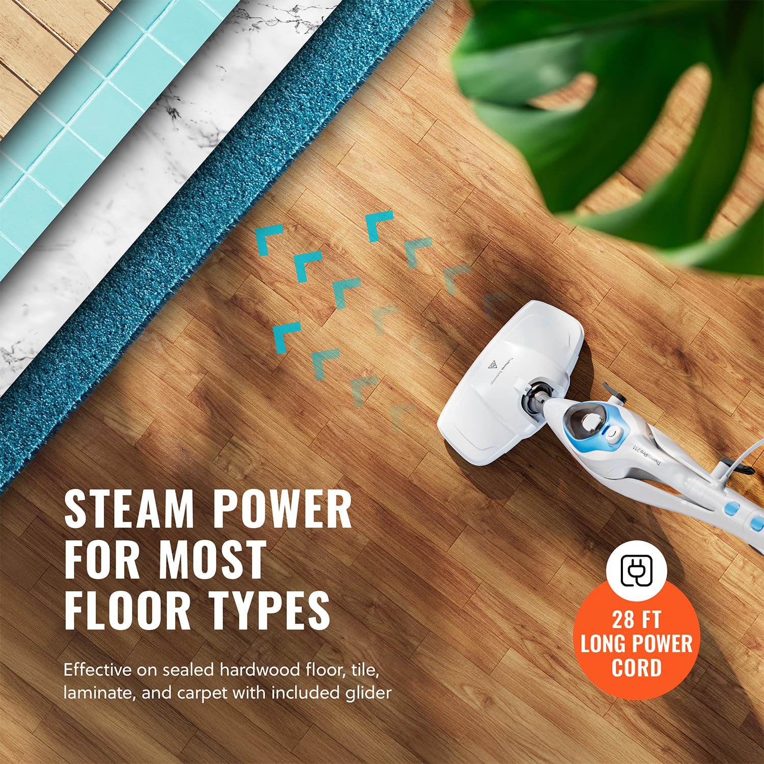 World's Steamers Pursteam 10-in-1 Steam Mop do Tile i Hardwood Floors