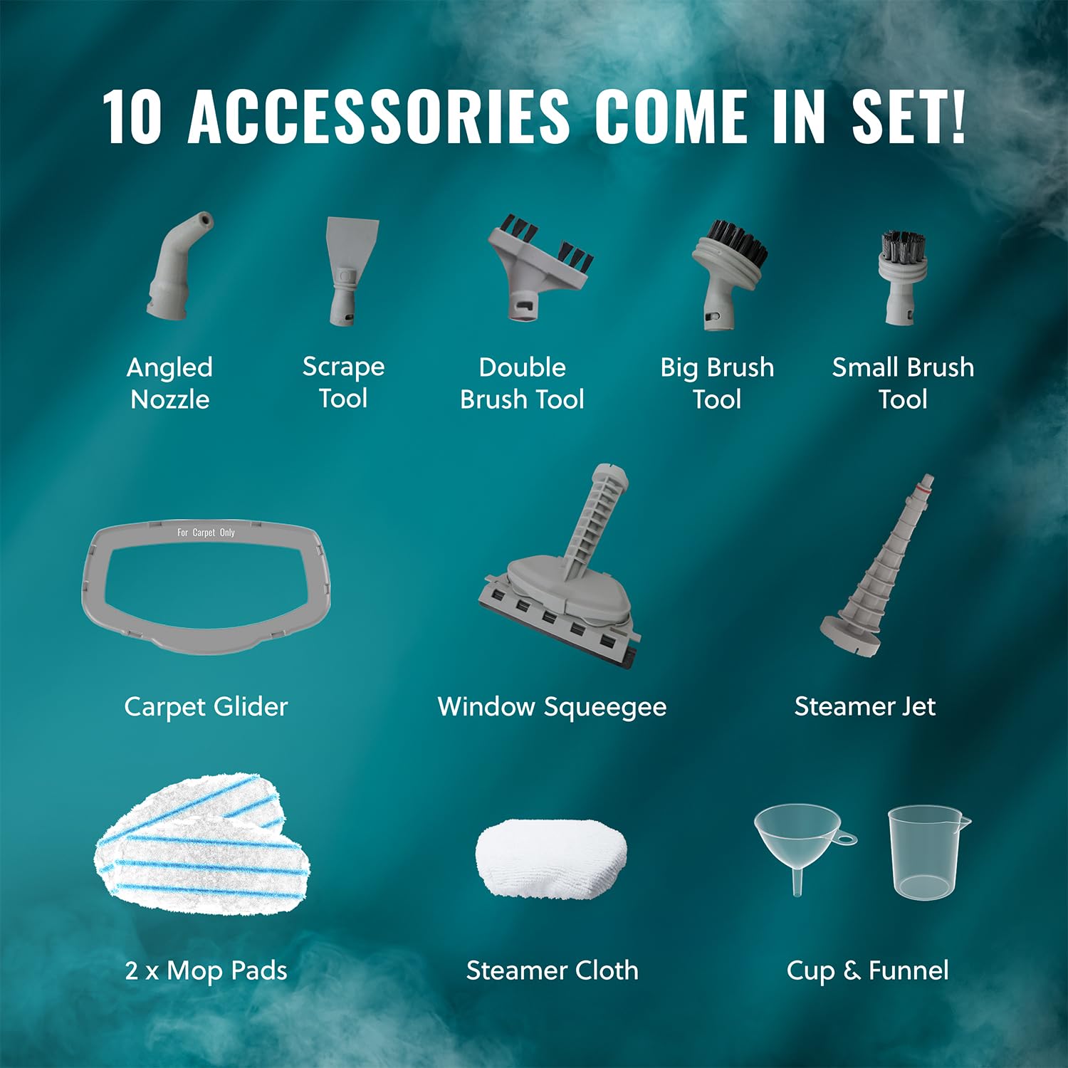 World's Steamers Pursteam 10-in-1 Steam Mop do Tile i Hardwood Floors