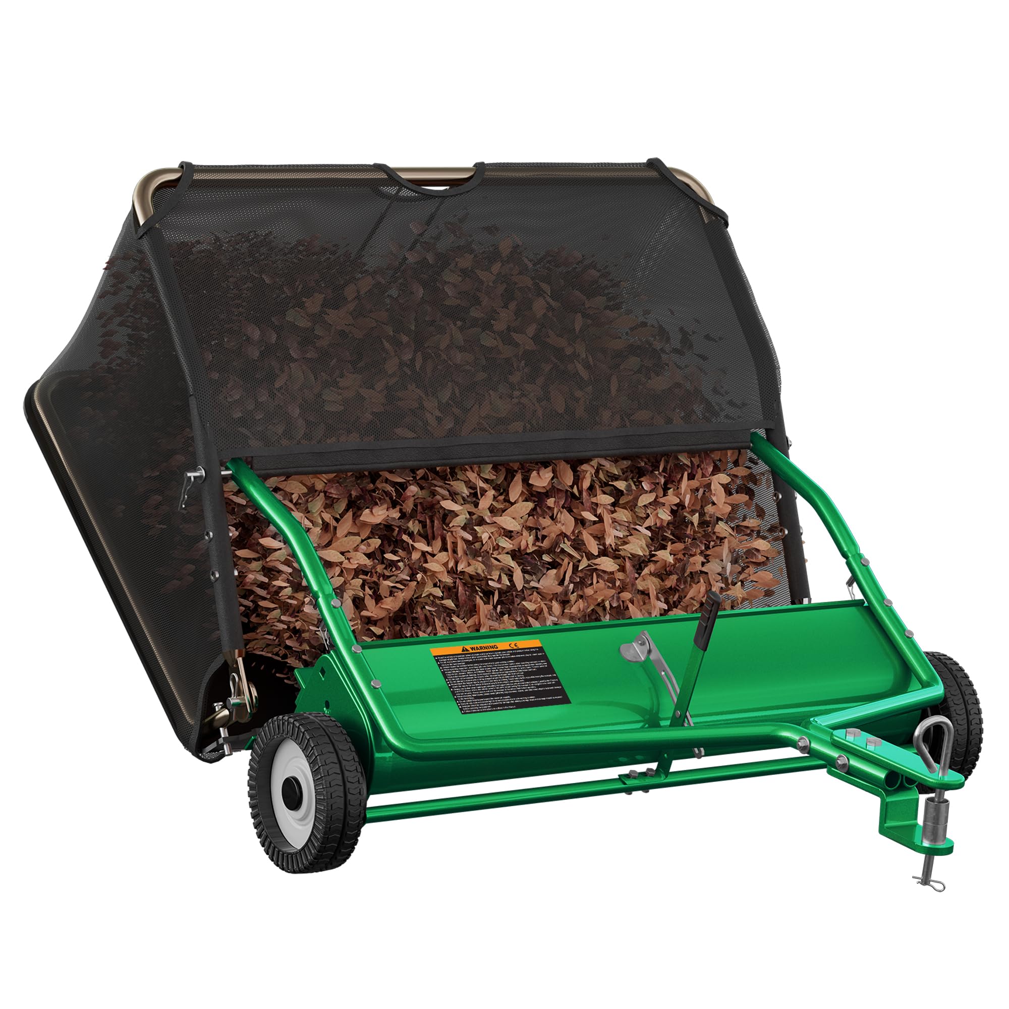 1787437778_QECIRPfU 48 Tow Behind zamiatarka do trawnika, wzmocniony Leaf Collector